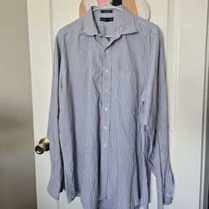 Men's Blue Striped Shirt